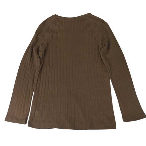 Jaclyn Smith Knit Brown Lightweight Raglan Top - Women’s Small NWOT - Picture 6 of 13
